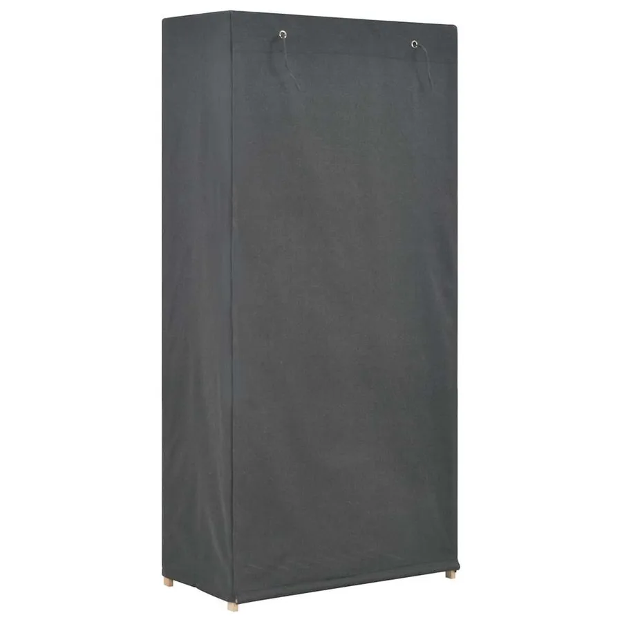 Garde-robe à 3 niveaux Gris 79 x 40 x 170 cm Tissu - 3