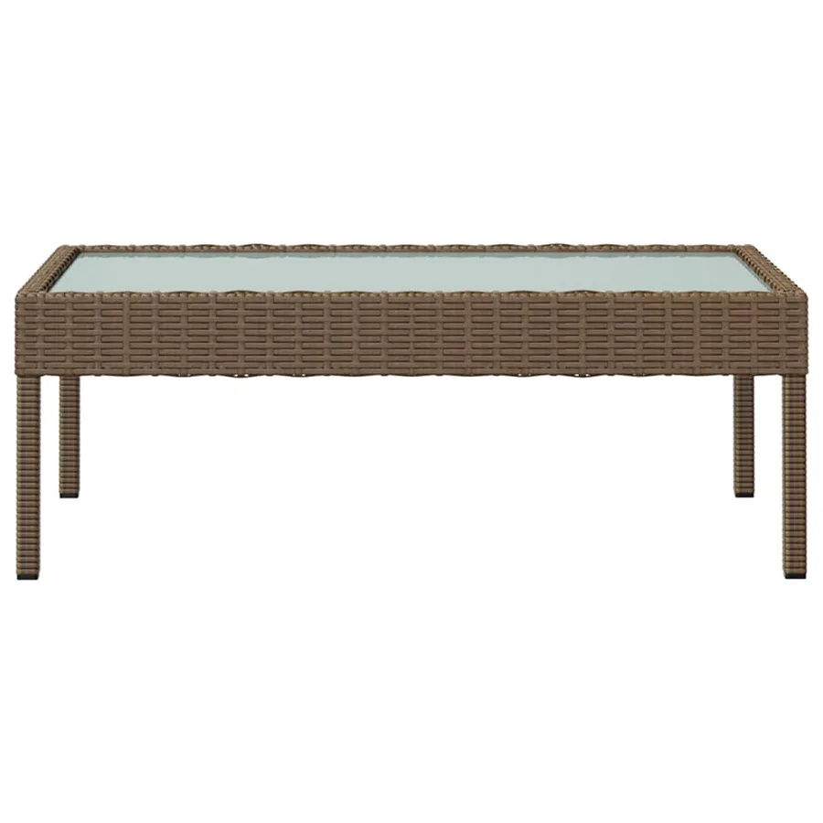 Salon de jardin 8 pcs avec coussins résine tressée marron - 10