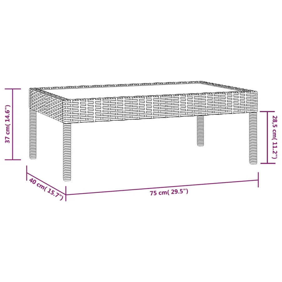Salon de jardin 8 pcs avec coussins résine tressée marron - 13