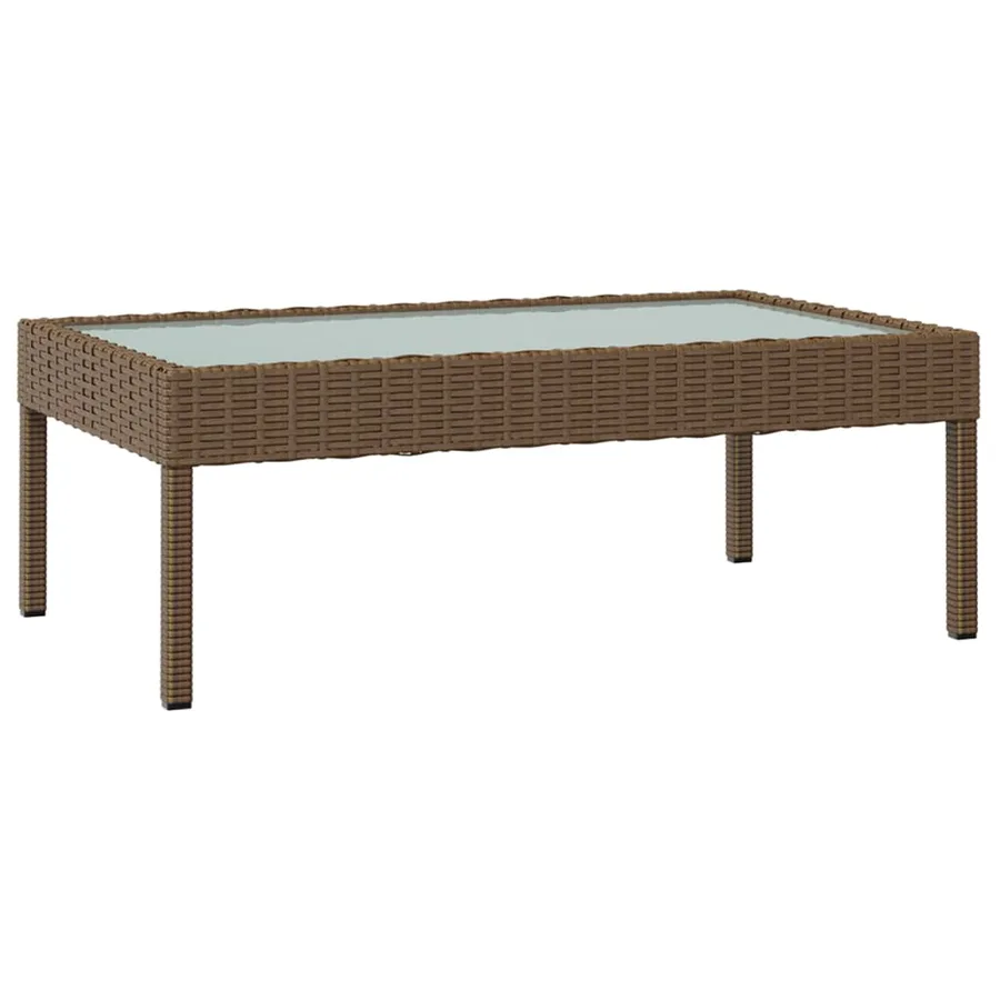 Salon de jardin 8 pcs avec coussins résine tressée marron - 9