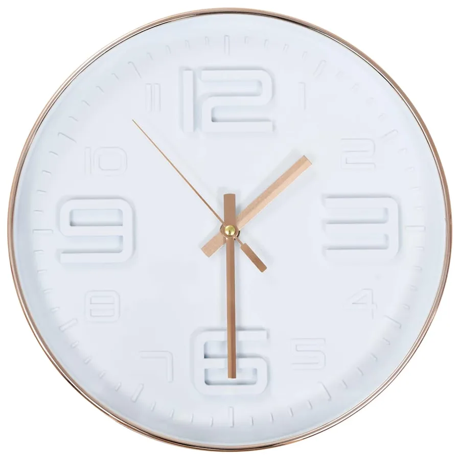 Horloge murale avec aspect de cuivre 30,5 cm - 2