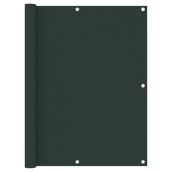 Écran de balcon Vert foncé 120x400 cm Tissu Oxford