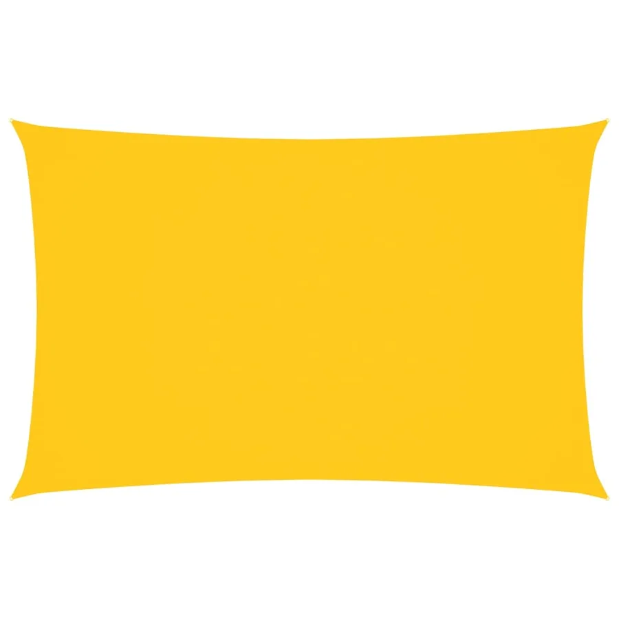 Voile de parasol tissu oxford rectangulaire 2x5 m jaune - 2