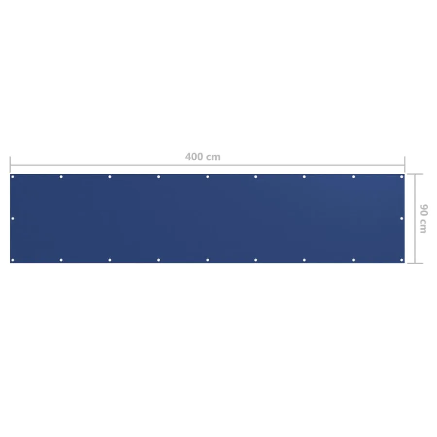 Écran de balcon Bleu 90x400 cm Tissu Oxford - 5