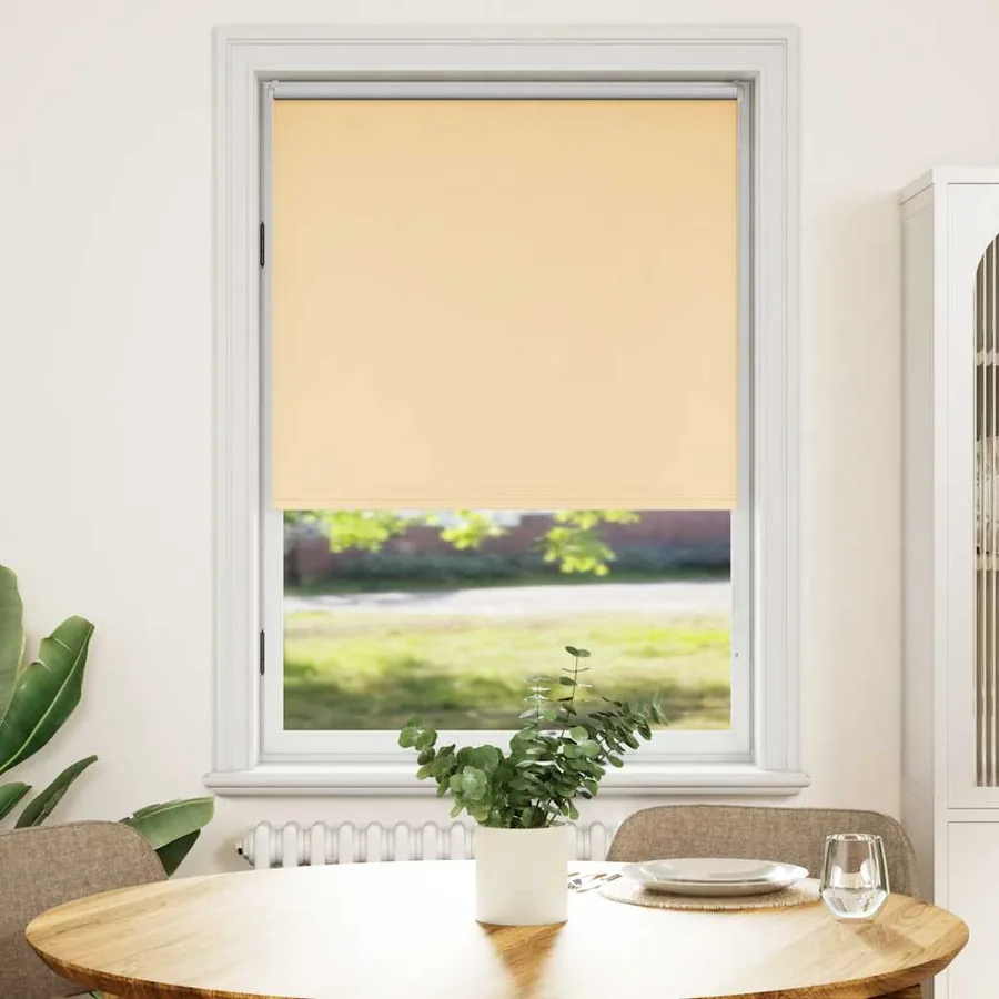 Store enrouleur occultant 84,4 x 175 cm, largeur du tissu 80 cm, beige