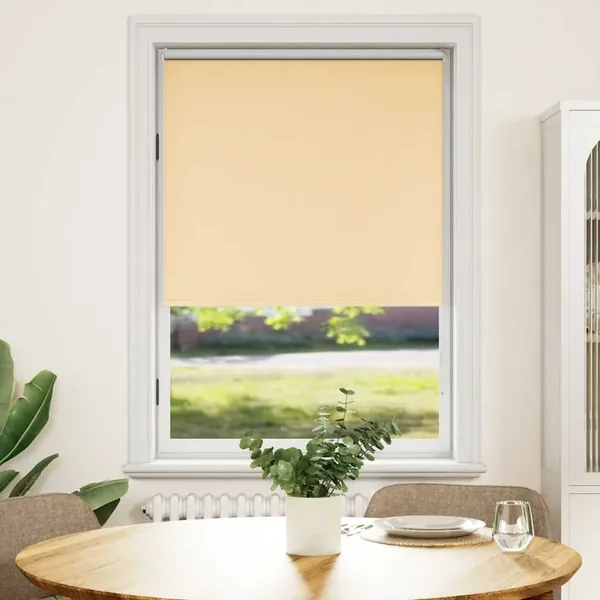 Store enrouleur occultant 84,4 x 175 cm, largeur du tissu 80 cm, beige