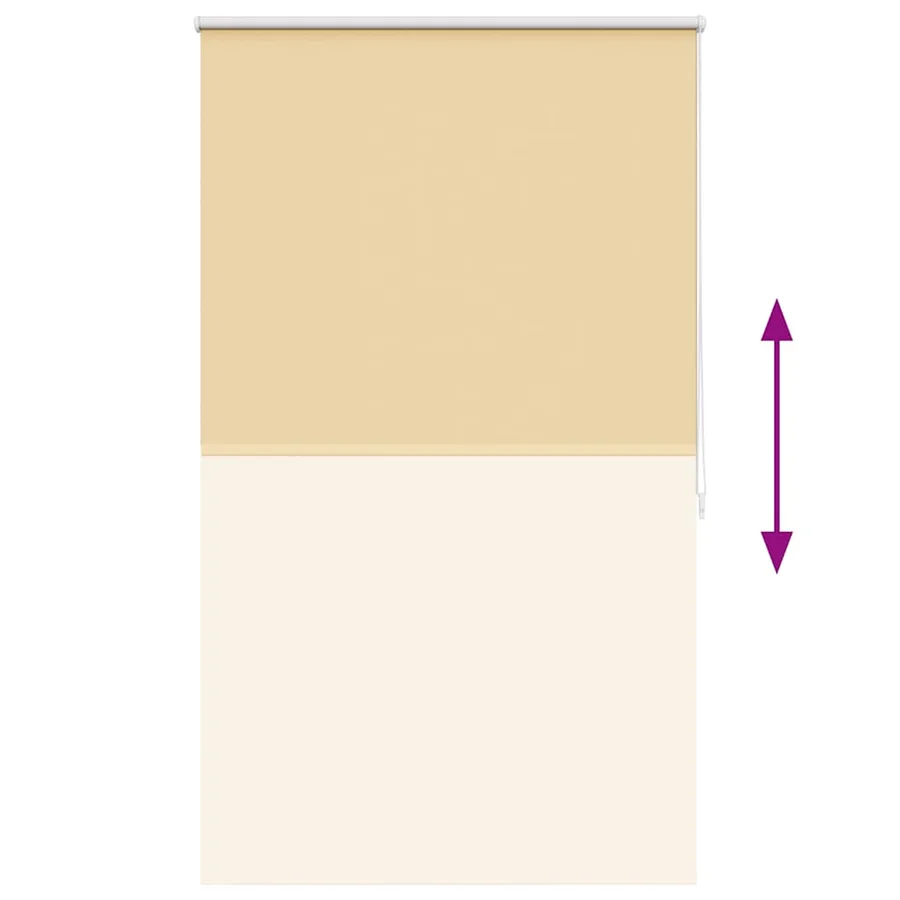 Store enrouleur occultant 84,4 x 175 cm, largeur du tissu 80 cm, beige - 9