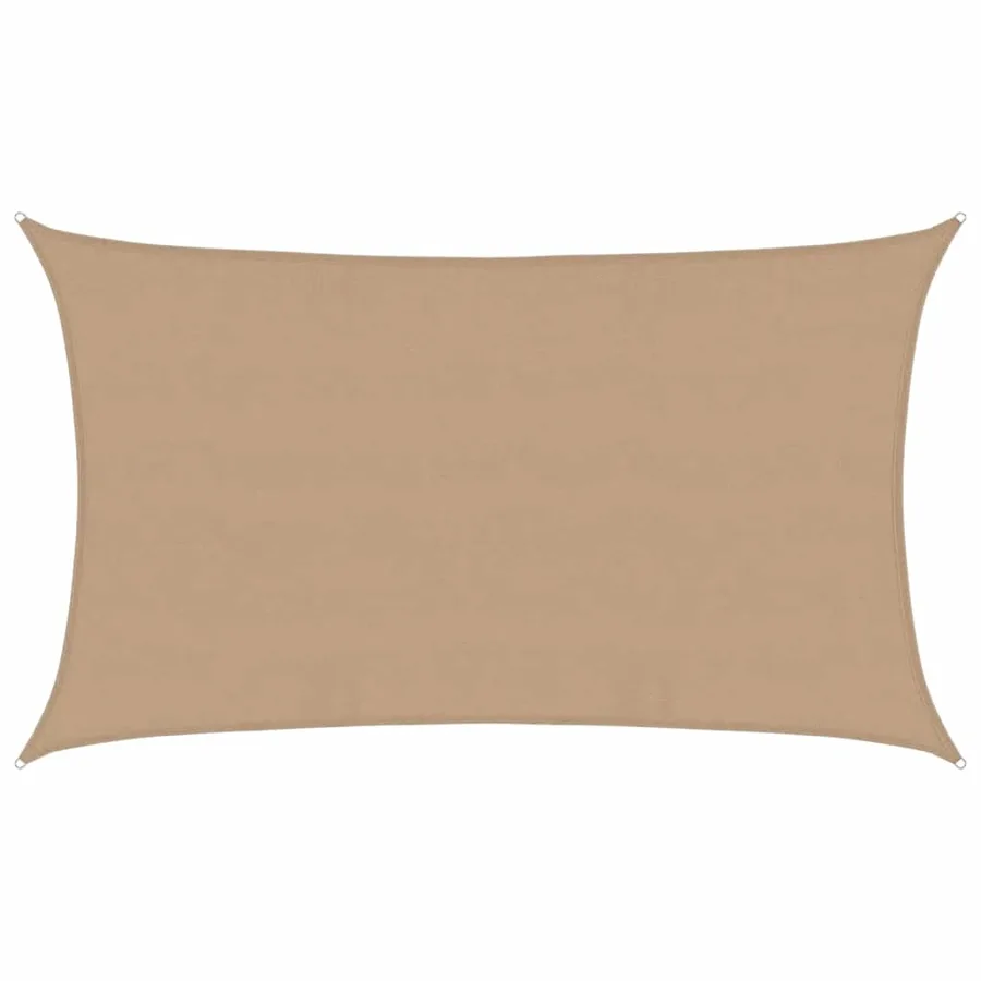 Voile d'ombrage 160 g/m² Taupe 5x8 m PEHD - 2