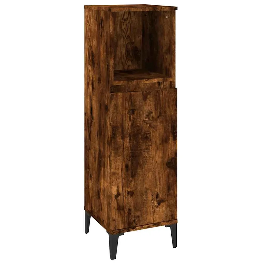 Ensemble de meubles de salle de bain 3 pcs Chêne fumé - 7