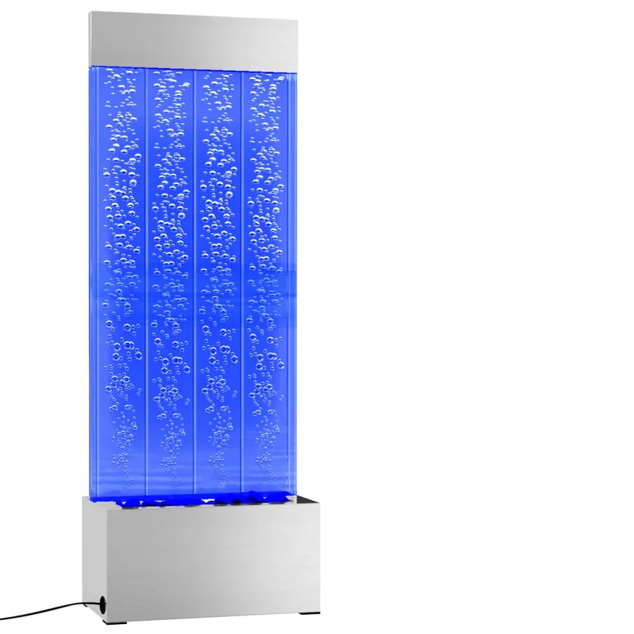 Colonne à bulles avec LED RVB Inox et acrylique 110 cm - 3