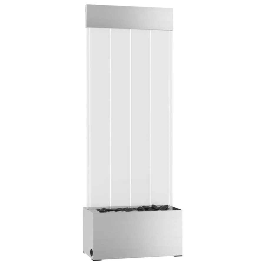 Colonne à bulles avec LED RVB Inox et acrylique 110 cm - 4