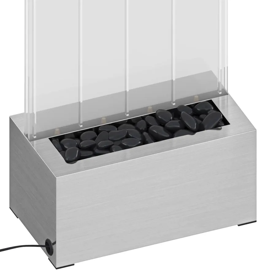 Colonne à bulles avec LED RVB Inox et acrylique 110 cm - 7