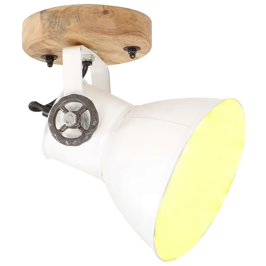 Lampe murale industrielle/de plafond 2 pcs Blanc 20x25 cm E27 - 2
