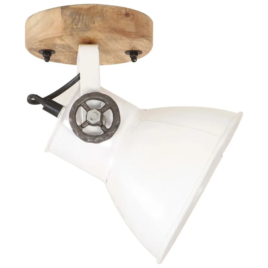 Lampe murale industrielle/de plafond 2 pcs Blanc 20x25 cm E27 - 4