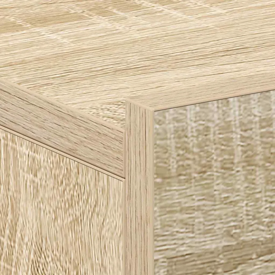 Tables de chevet flottantes 2 pcs Chêne sonoma Bois ingénierie - 10