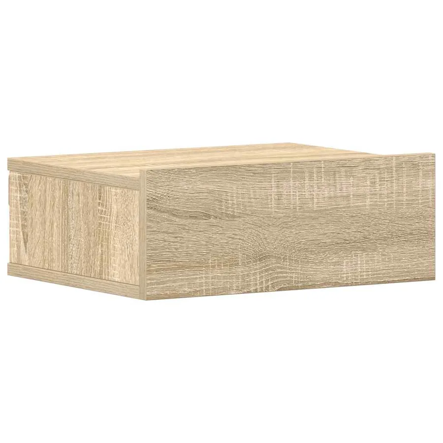 Tables de chevet flottantes 2 pcs Chêne sonoma Bois ingénierie - 5