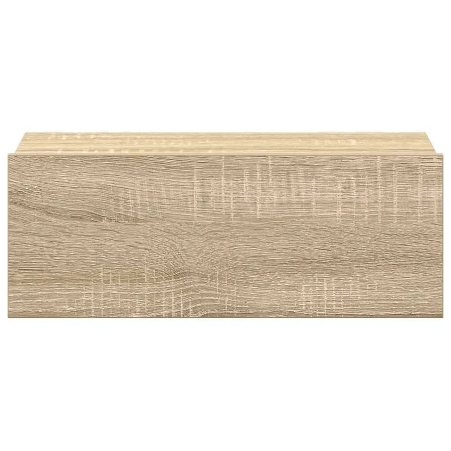 Tables de chevet flottantes 2 pcs Chêne sonoma Bois ingénierie - 7