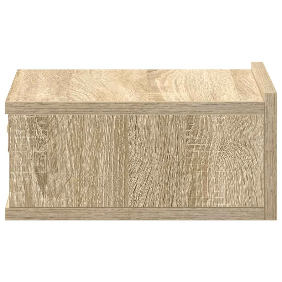 Tables de chevet flottantes 2 pcs Chêne sonoma Bois ingénierie - 8