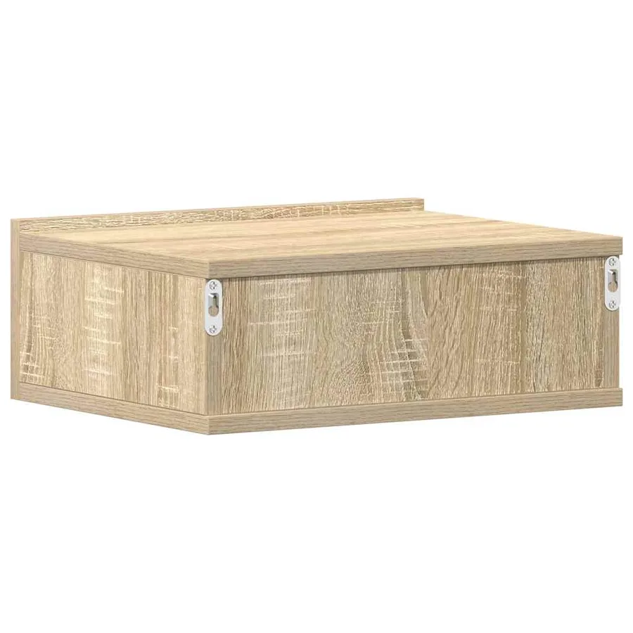 Tables de chevet flottantes 2 pcs Chêne sonoma Bois ingénierie - 9