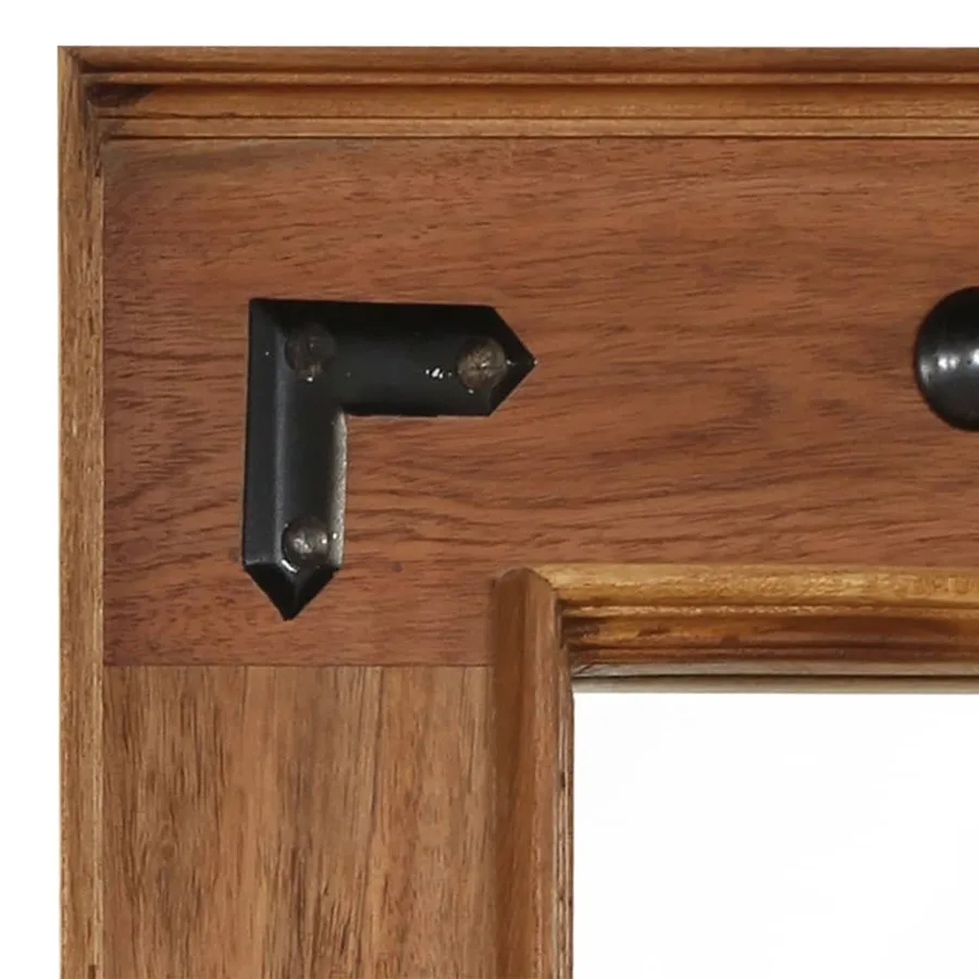Miroir Bois d'acacia massif 50 x 80 cm - 3