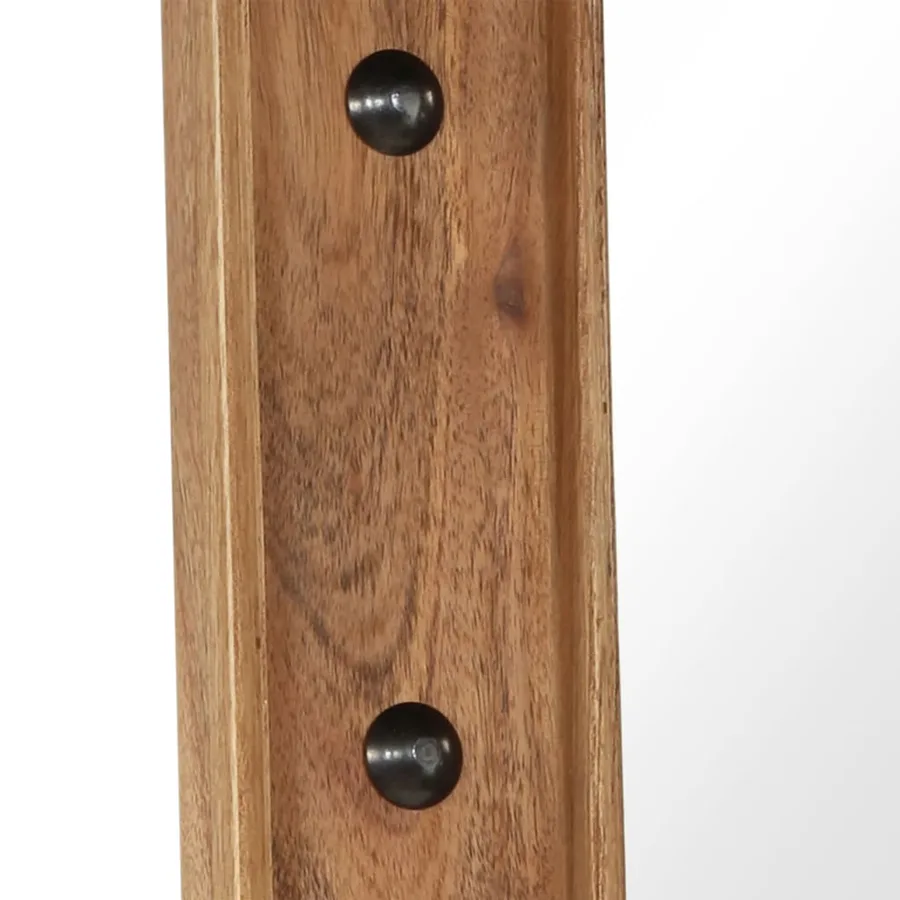 Miroir Bois d'acacia massif 50 x 80 cm - 4