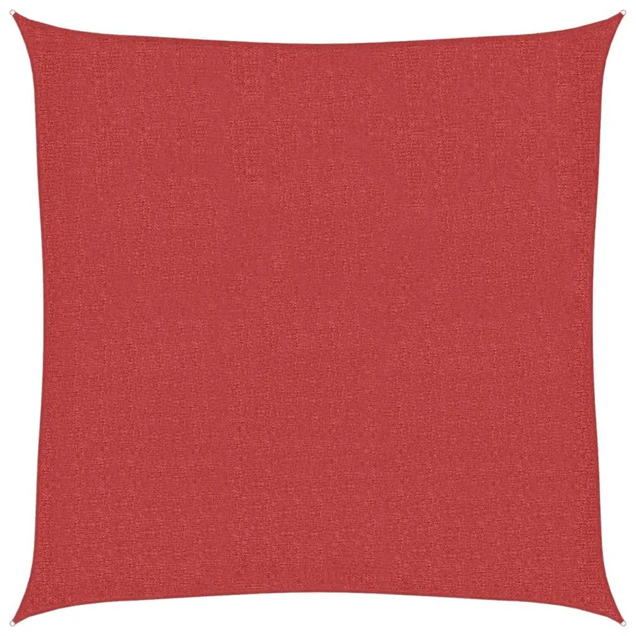 Voile d'ombrage 160 g/m² Rouge 3x3 m PEHD - 2
