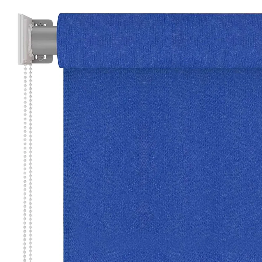Store roulant d'extérieur 355 (l) x 230 (H) cm bleu HDPE - 4