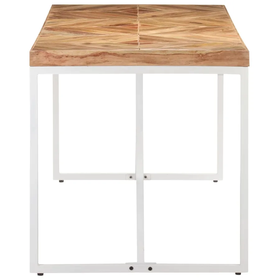 Table à manger 140x70x76 cm Bois massif d'acacia et de manguier - 2