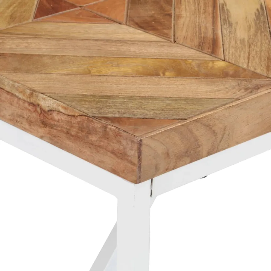 Table à manger 140x70x76 cm Bois massif d'acacia et de manguier - 4