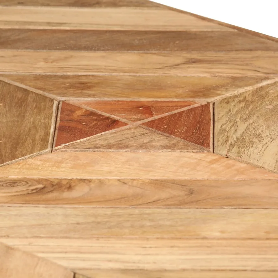 Table à manger 140x70x76 cm Bois massif d'acacia et de manguier - 5
