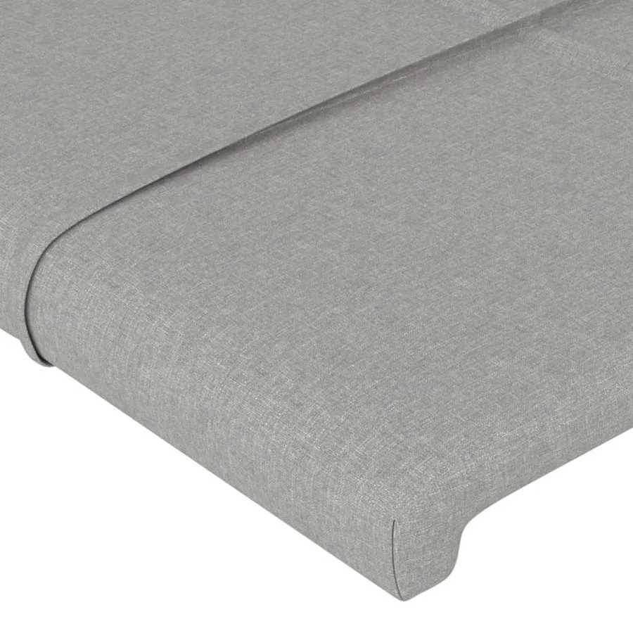 Tête de lit Gris clair 80x5x78/88 cm Tissu - 4
