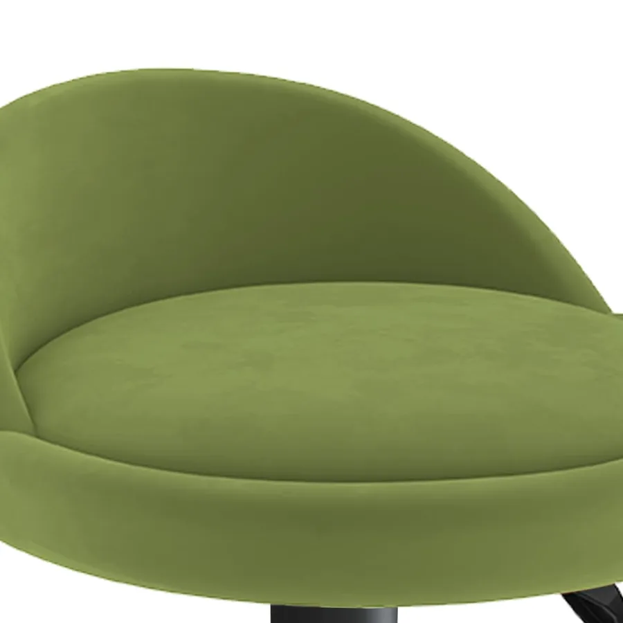 Tabourets de bar lot de 2 vert clair velours - 8