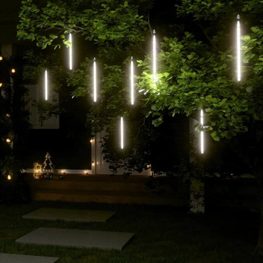 Guirlandes lumineuses 8 pcs 30 cm 192 LED blanc froid