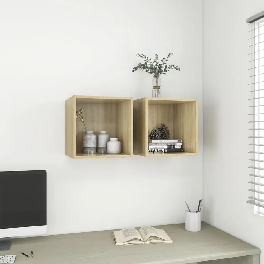 Armoire murale Chêne Sonoma 37x37x37 cm Bois d’ingénierie - 6