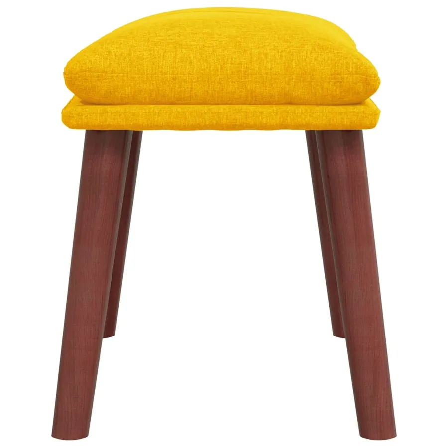 Repose-pied Jaune moutarde 45x29,5x35 cm Tissu - 4