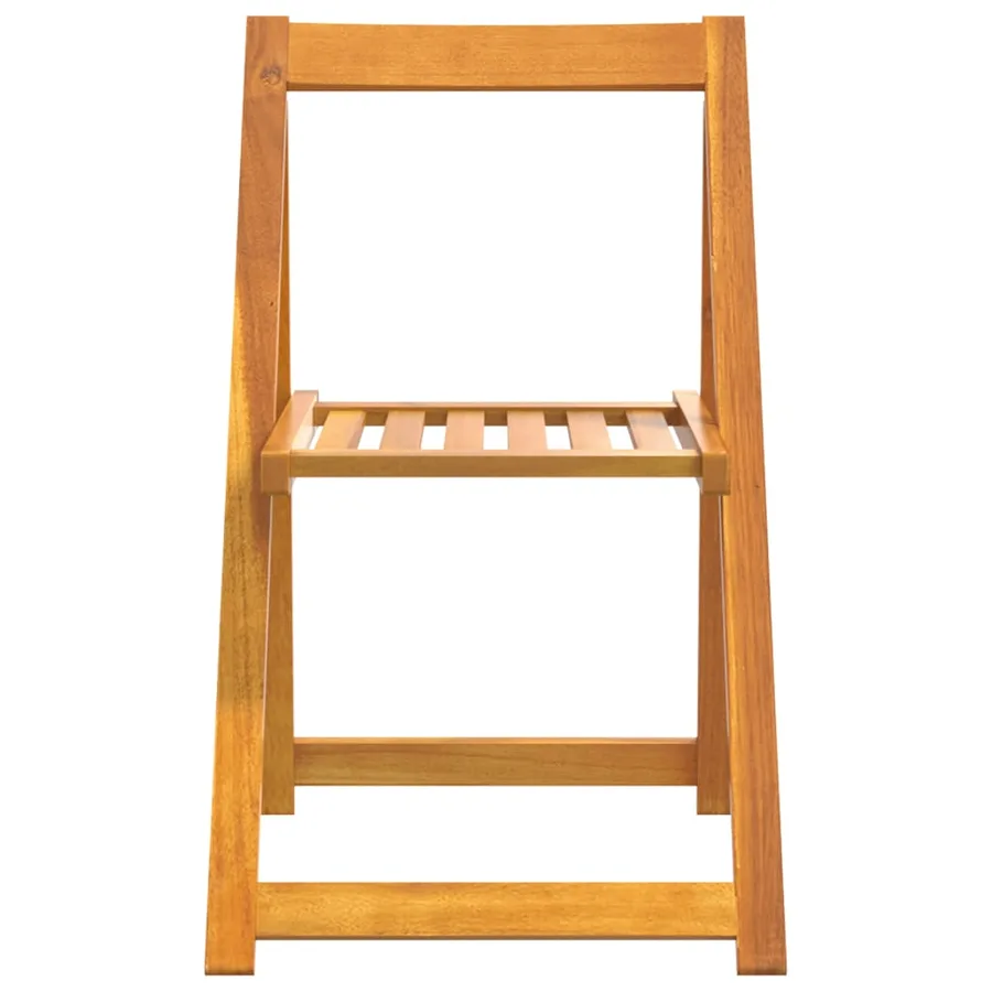 Chaises pliables de jardin lot de 4 Bois d'acacia massif - 4