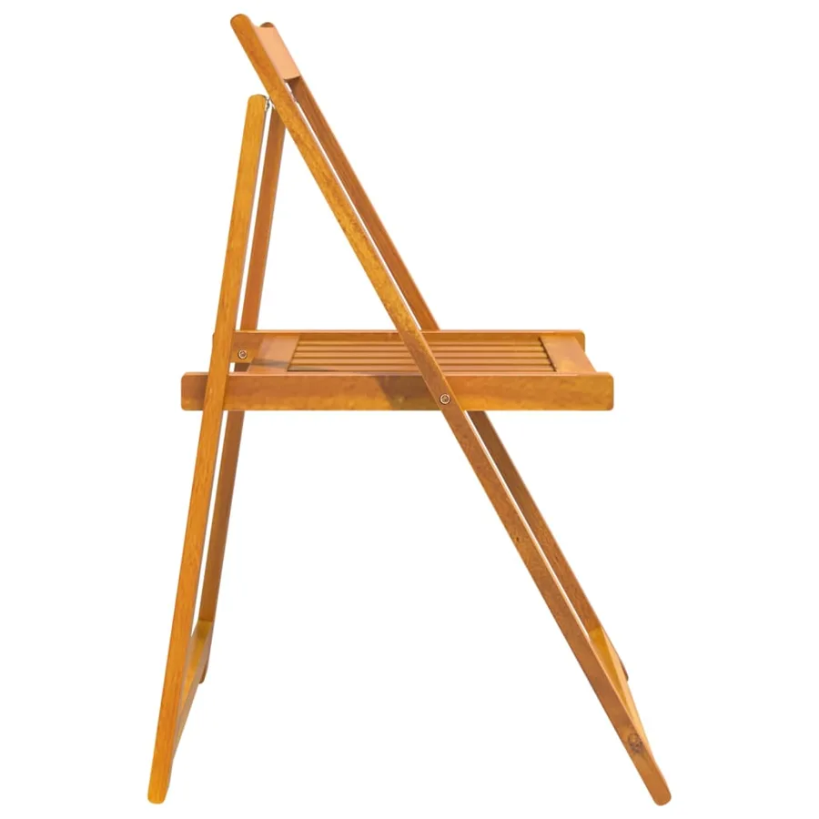 Chaises pliables de jardin lot de 4 Bois d'acacia massif - 6