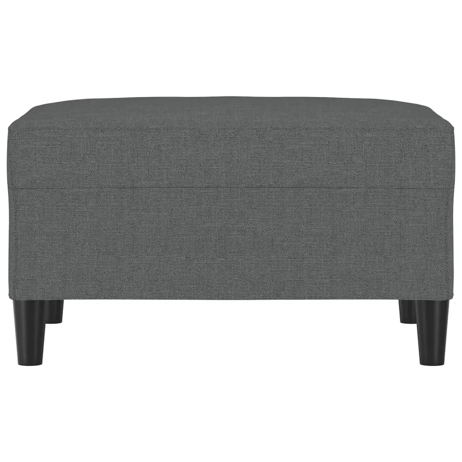 Repose-pied Gris foncé 70x55x41 cm Tissu - 3