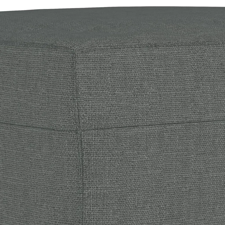 Repose-pied Gris foncé 70x55x41 cm Tissu - 5