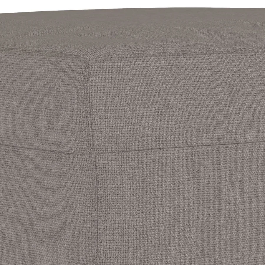 Repose-pied Taupe 70x55x41 cm Tissu - 5