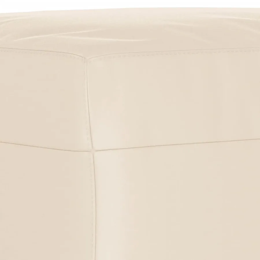 Repose-pied Beige 60x50x41 cm Tissu microfibre - 5