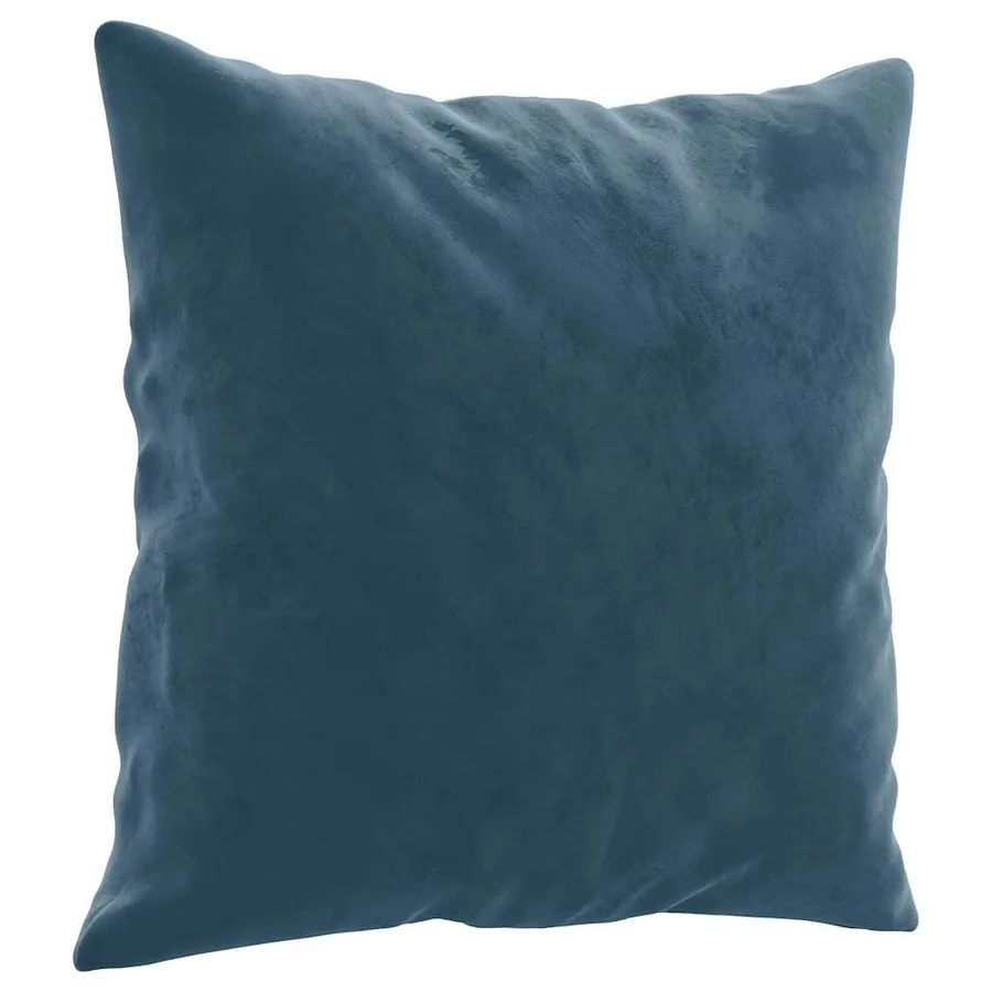 Coussins décoratifs lot de 2 Bleu 40x40 cm Velours - 3