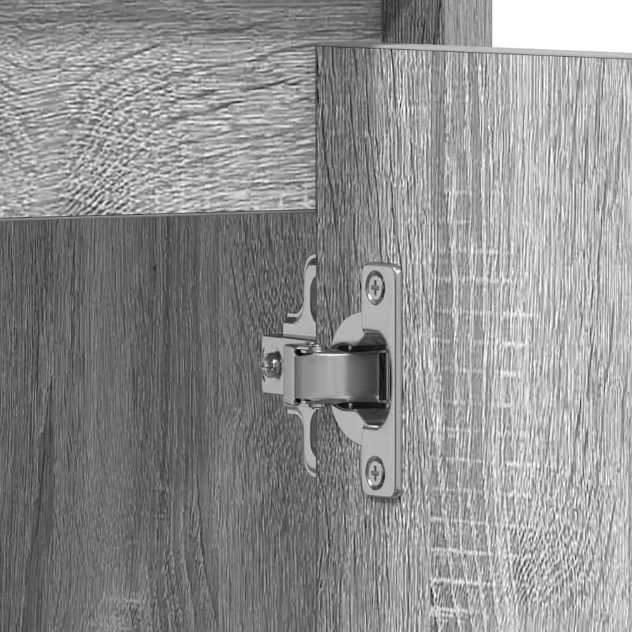 Armoire de bain Sonoma gris 60x33x61 cm Bois d'ingénierie - 11