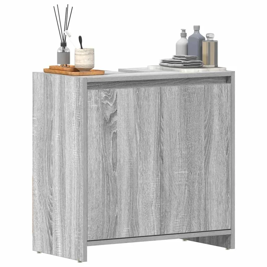 Armoire de bain Sonoma gris 60x33x61 cm Bois d'ingénierie - 4