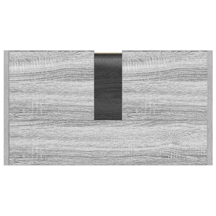Armoire de bain Sonoma gris 60x33x61 cm Bois d'ingénierie - 9