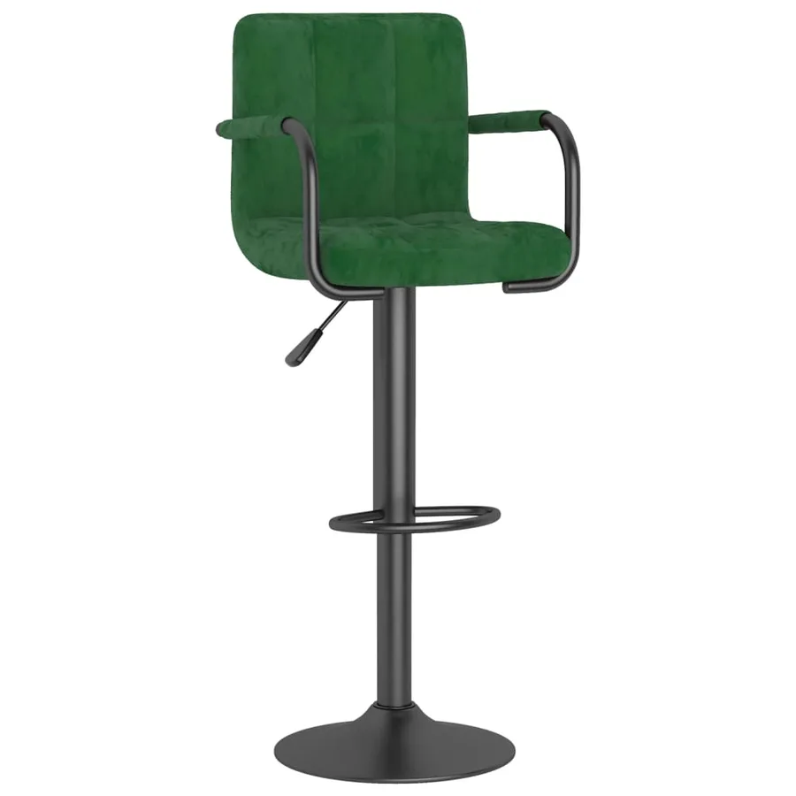 Tabouret de bar Vert foncé Velours - 2