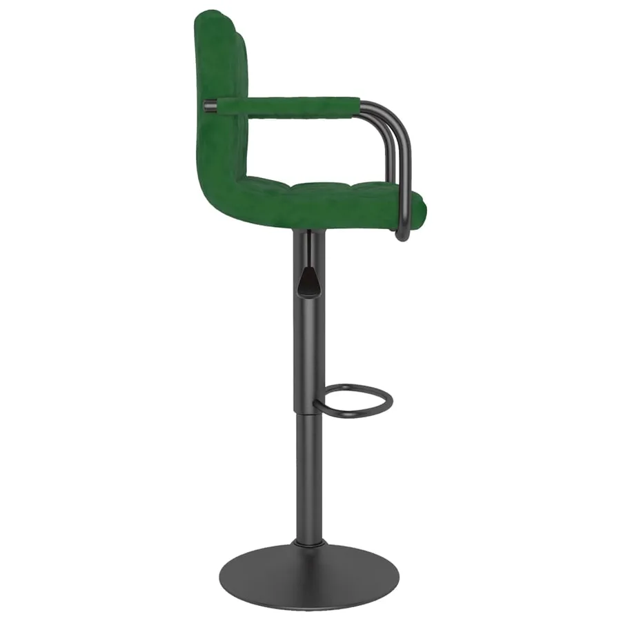 Tabouret de bar Vert foncé Velours - 4