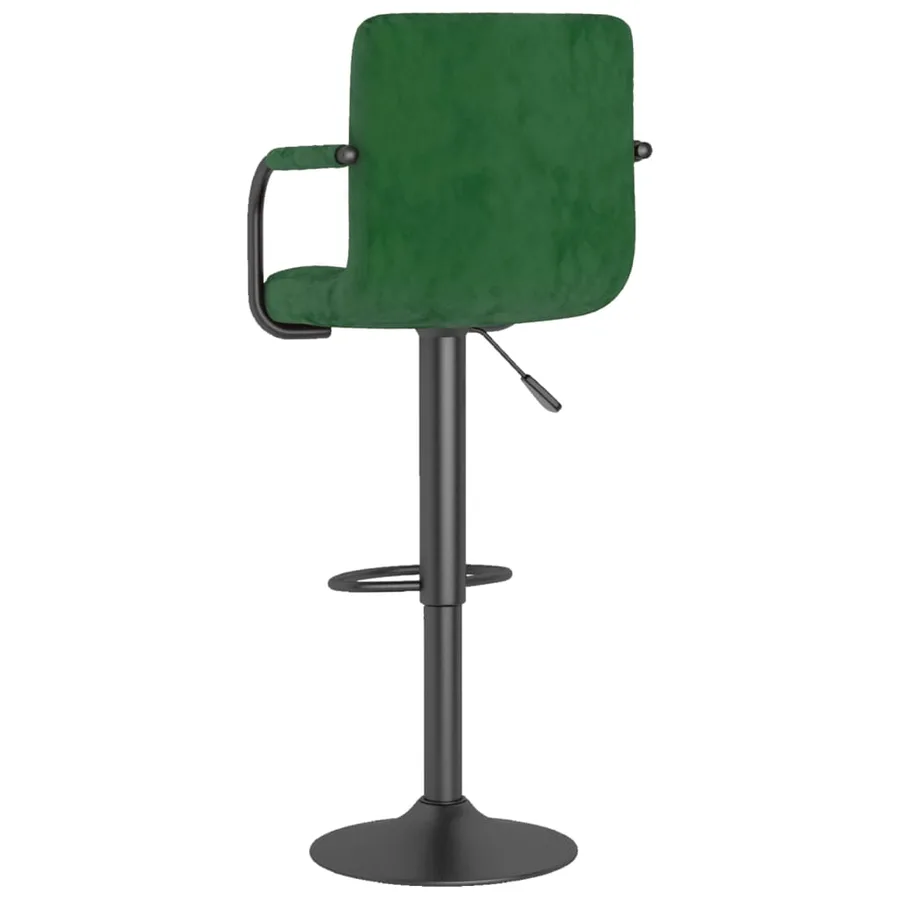 Tabouret de bar Vert foncé Velours - 5