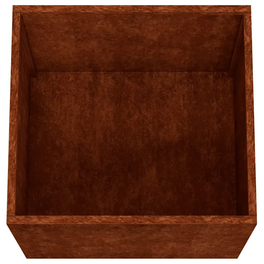 Jardinière 49x47x46 cm acier corten - 7