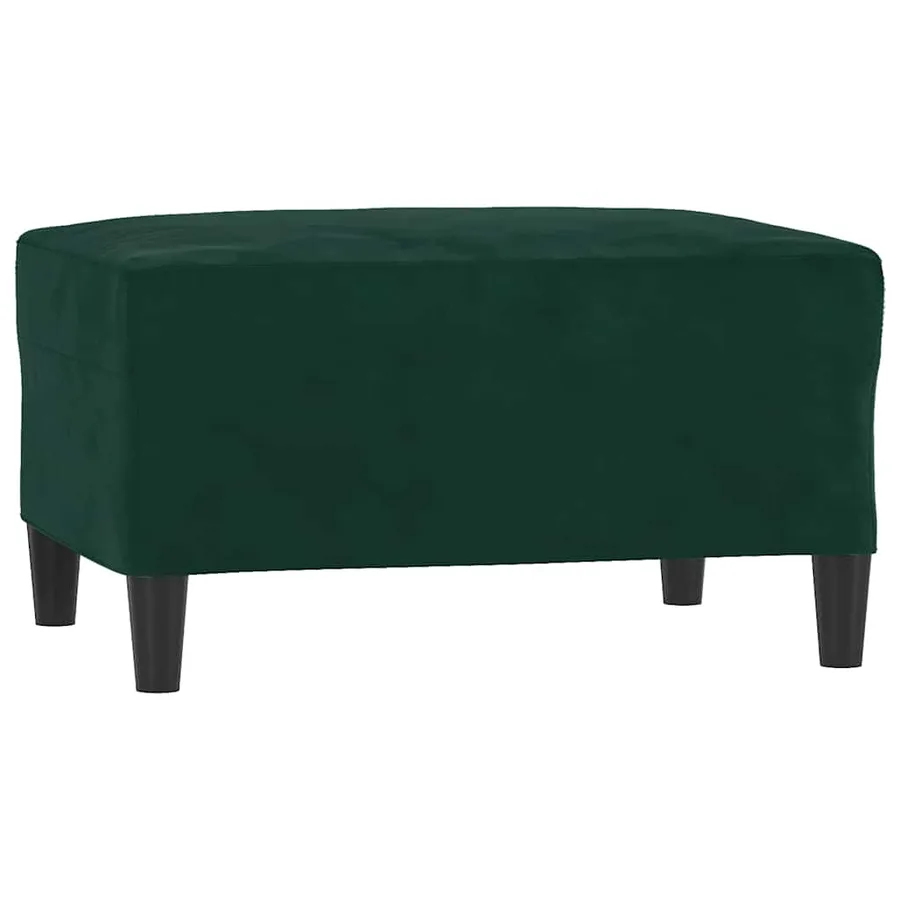 Repose-pied Vert foncé 70x55x41 cm Velours - 2